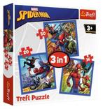 Spiderman 3 in 1 Puzzel - 20/36/50 stukjes - Trefl, Kinderen en Baby's, Speelgoed | Kinderpuzzels, Nieuw, 10 tot 50 stukjes, 4 tot 6 jaar