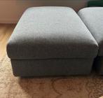 IKEA Voetenbank Gunnared Grijs met Opbergruimte, Ophalen, Gebruikt, 75 tot 100 cm, Stof