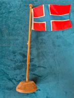 Vintage conferentie / tafel vlag Noorwegen, Ophalen of Verzenden