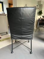 4 Chaplin Stoelen in Goede Staat, Huis en Inrichting, Stoelen, Gebruikt, Zwart, Leer, Ophalen of Verzenden