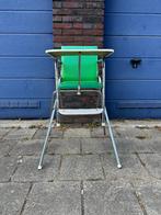 Vintage kinderstoeltje met verhoger (groen), Ophalen, Gebruikt, Stoel(en)