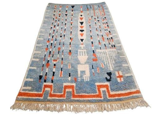 Handmade Berber wool Boujad carpet modern Abstract 170x273cm, Huis en Inrichting, Stoffering | Tapijten en Kleden, Zo goed als nieuw