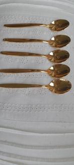 Amefa goudkleurige lepeltjes, Huis en Inrichting, Keuken | Bestek, Ophalen of Verzenden, Overige materialen