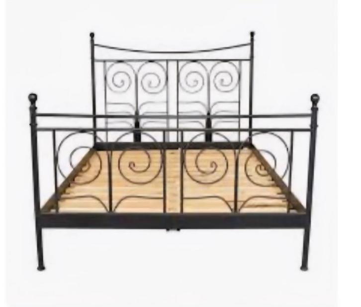 IKEA Bedframe 140x200 - Logeerbed, Huis en Inrichting, Slaapkamer | Bedden, Zo goed als nieuw, Tweepersoons, 140 cm, 200 cm, Metaal