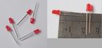 10 LED’s 3mm ROOD met weerstand (226), Overige merken, Gelijkstroom of Wisselstroom, Brug, Tunnel of Gebouw, Nieuw
