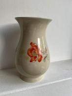 Antieke oost duitse vaas met bloem tekening, Ophalen of Verzenden