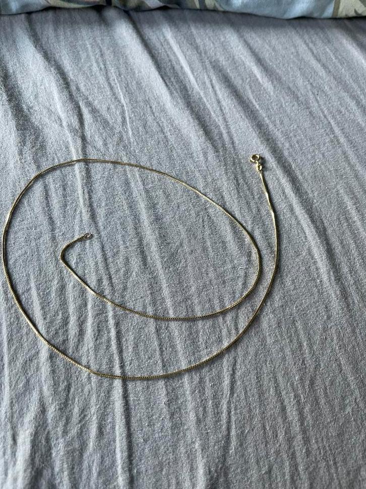 14k gouden ketting venetiaans, Sieraden, Tassen en Uiterlijk, Kettingen, Gebruikt, Goud, Goud, Ophalen