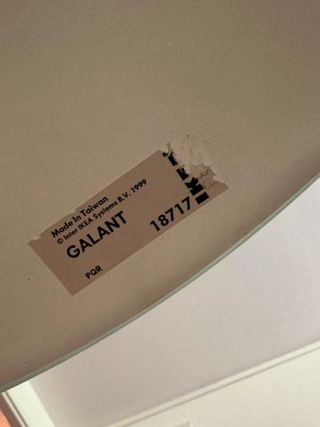 Ikea Galant bureau met melkglas - afbeelding 4