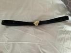 Damesriem zwart leder, Kleding | Dames, Riemen en Ceinturen, 3 tot 5 cm, 90 tot 100 cm, Tailleriem, Ophalen of Verzenden