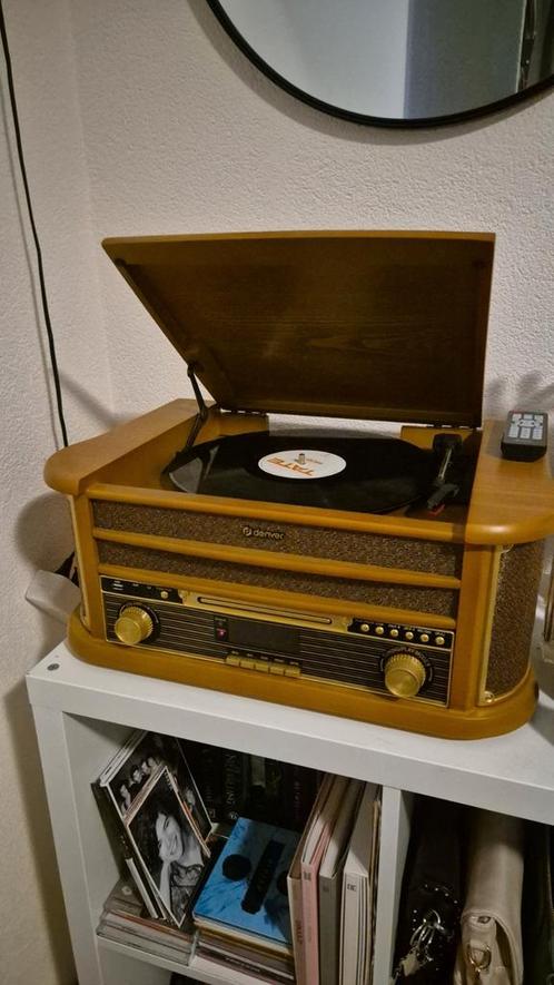 Denver Retro Platenspeler - DAB Radio, Speakers en Versterke, Audio, Tv en Foto, Platenspelers, Zo goed als nieuw, Platenspeler