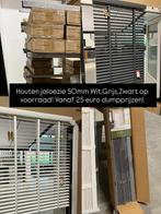 Houten jaloezie VEEL MATEN OP VOORRAAD!, Ophalen of Verzenden, Nieuw, Wit, Minder dan 100 cm