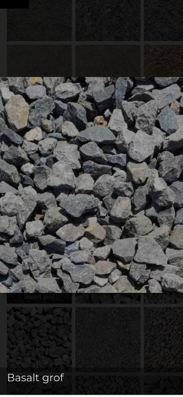 Basalt split Bezorgkosten vanaf 45 euro 8-16, 16-32  mm  beschikbaar voor biedingen