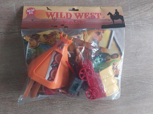 Wild west playset speelset cowboys indianen wigwam huifkar, Verzamelen, Speelgoed, Nieuw, Ophalen of Verzenden