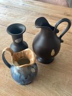 Vaasjes Bruin Modica keramiek gouda, Ophalen of Verzenden