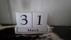 Houten eindeloze blokken kalender, Diversen, Kalenders, Ophalen of Verzenden, Gebruikt