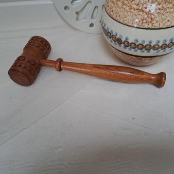 Houten Hand gemaakt Voorzittershamer NIEUW houtsnijwerk  beschikbaar voor biedingen