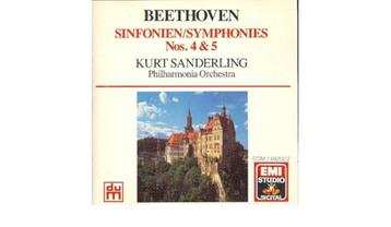 BEETHOVEN Symphonies nos. 4 & 5 CD SANDERLING EMI beschikbaar voor biedingen