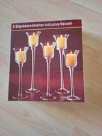 5 kandelaars, Huis en Inrichting, Woonaccessoires | Kandelaars en Kaarsen, Ophalen of Verzenden, Overige materialen, Minder dan 25 cm