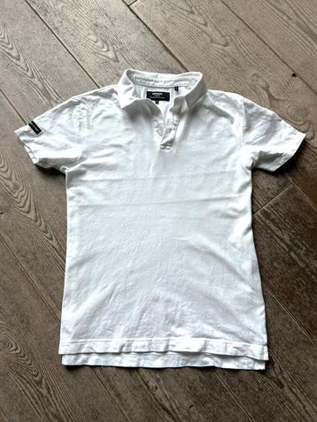 Superdry polo, poloshirt maat S, wit, weinig gedragen  beschikbaar voor biedingen