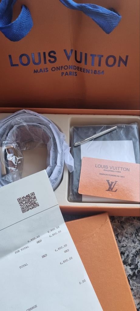 Riem en portemonnee nieuw Louis Vuitton, Ophalen of Verzenden, Nieuw, Zwart, Leer