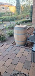 225 liter eikenhouten regenton kraantje deksel met handvat, 150 liter of meer, Ophalen, Zo goed als nieuw, Hout