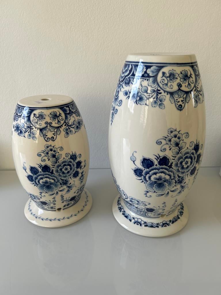 Delfts blauwe lampvoet, Ophalen, Zo goed als nieuw, Delfts blauw