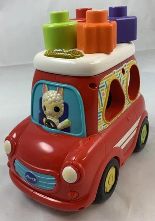 VTech Vrolijke Vormauto motoriekspeelgoed vormenstoof, Kinderen en Baby's, Speelgoed | Vtech, Zo goed als nieuw, 6 maanden tot 2 jaar