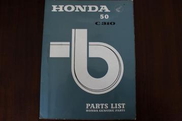 Honda C310 1967 parts list C 310 