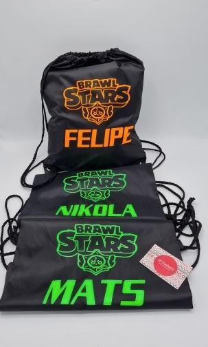 Brawl stars rugtassen met je eigen naam, Sieraden, Tassen en Uiterlijk, Tassen | Rugtassen, Nieuw, Overige merken, 30 tot 45 cm