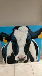 Groot canvas schilderij koe, Ophalen