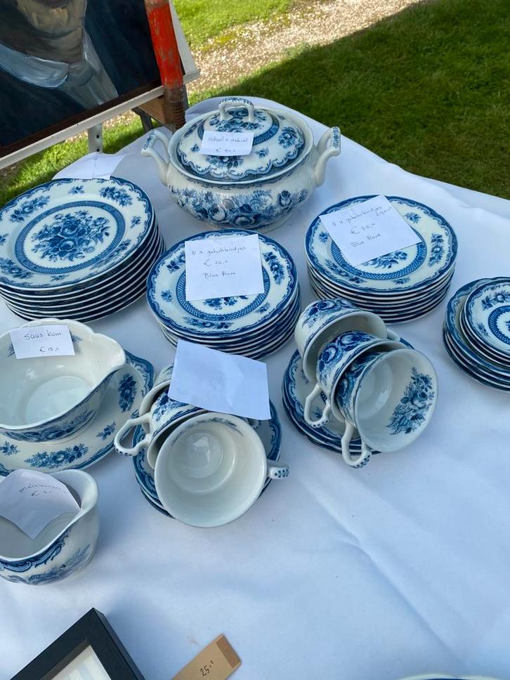 Bleu Rose servies, Antiek en Kunst, Antiek | Servies los, Ophalen