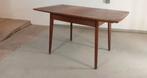 Vintage mid century teak houten uitschuifbare eettafel, Huis en Inrichting, Tafels | Eettafels, Ophalen, Tweedehands, 100 tot 150 cm