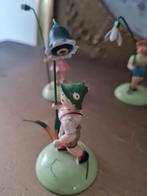 Zeer oud bloemen kindje jongetje blauw bloem KWO Ertsgebergt, Heikant 21 Kaatsheuvel, Belle Vieille Brocante, Ophalen of Verzenden