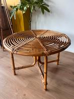 Vintage Rotan Tafel, Huis en Inrichting, Tafels | Eettafels, Ophalen, Overige materialen, Gebruikt, Rond