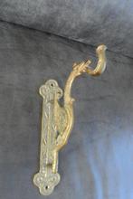 Antieke wandhaak messing mytisch dier draak, Ophalen