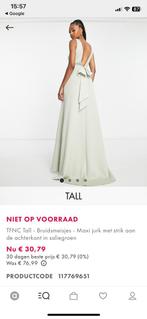 Jurk Bruidsmeisje ASOS, Kleding | Dames, Trouwkleding en Trouwaccessoires, Zo goed als nieuw, Grijs, Asos, Bruidsmeisjeskleding
