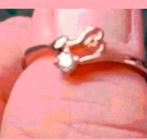 Ring 1 Swarovski steentje maat 17, Verzenden, Nieuw, Zilver, Zilver