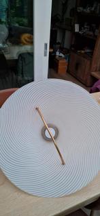 Leuke hanglamp met witte swirl, Huis en Inrichting, Lampen | Hanglampen, Ophalen, Gebruikt, Overige materialen, Minder dan 50 cm