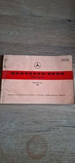 Handleiding Mercedes 220Sb 1960, Ophalen of Verzenden
