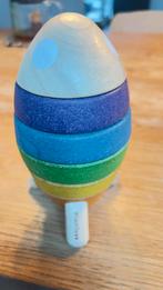 PlanToys Stapeltoren Raket - Houten Speelgoed, Kinderen en Baby's, Speelgoed | Educatief en Creatief, Ophalen of Verzenden, Zo goed als nieuw