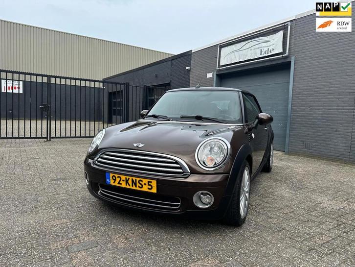 Mini Mini Cabrio 1.6 Cooper Chili Airco Cruise Leer PDC LM-W, Auto's, Mini, Bedrijf, Te koop, Cabrio, ABS, Airbags, Airconditioning