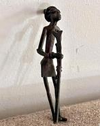 Klein Afrikaans bronzen beeldje, Antiek en Kunst, Ophalen of Verzenden