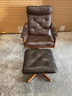 Vintage SöDa Galvano Lied  relaxfauteuil + hocker, Huis en Inrichting, Fauteuils, Ophalen, ., ., .