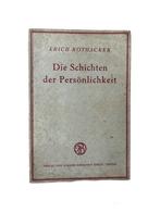 ERICH ROTHACKER Schichten der Persönlichkeit 1938 filosofie, Antiek en Kunst, Antiek | Bestek, Ophalen of Verzenden