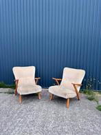 Vintage stoel fauteuil easy chair setprijs, Ophalen, Gebruikt, 75 tot 100 cm, X