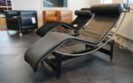 Cassina LC4 Le Corbusier Zwart Leer / of Ponyhuid, -, Nieuw, 125 cm of meer, Ophalen of Verzenden
