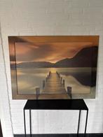 Schilderij met Steiger - 115x75 cm, Ophalen of Verzenden, Zo goed als nieuw, Schilderij, 100 tot 125 cm