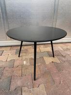 Bijzettafel zwart metaal, Huis en Inrichting, Minder dan 55 cm, Metaal of Aluminium, Rond, Ophalen of Verzenden