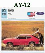 Ay12 autokaart ford pinto ( 1971 - 1980 ), Ophalen of Verzenden, Zo goed als nieuw, Auto's