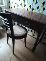 Houten bureau met 2 lades,H 78 cm , L 100cm, B 50 cm, Ophalen, Gebruikt